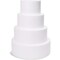 Set of 4 Round Foam Cake Dummies in Varying Sizes for 16&#x22; Tall Fake Wedding Cake (6, 8, 10, and 12 in)